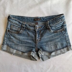 Bu From Malibu Blue Denim Jean Short Shorts - Juniors Size 11